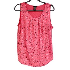 Ann Taylor Pink Confetti Blouse, L